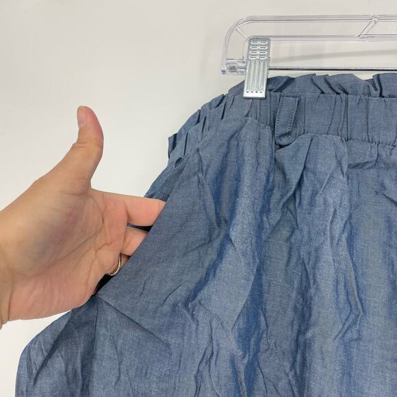 Torrid High-Waisted Blue Chambray Shorts Size 2X - Picture 3 of 5